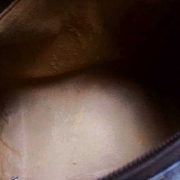 Gucci Vintage GG Logo Boston / Doctor Brown Tan Leather Handbag - FLAW - Picture 14 of 16